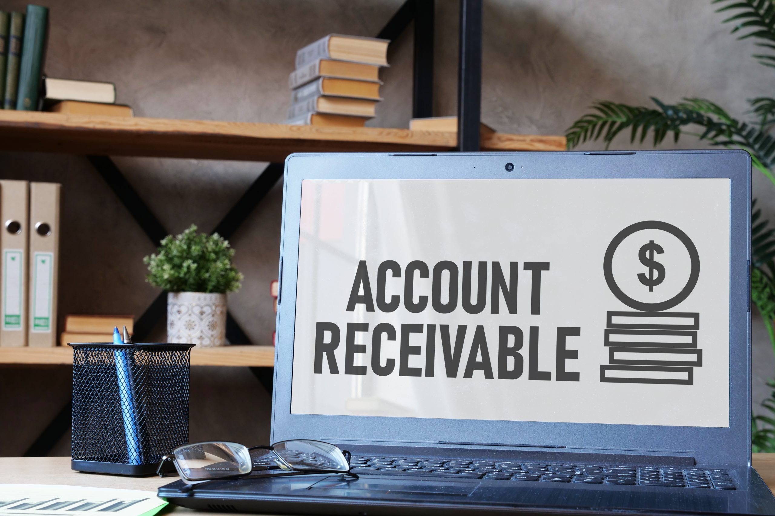 Account Receivable is shown using a text